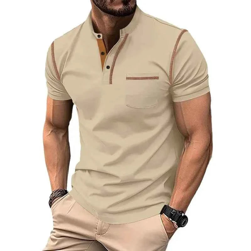 Summer Fashion Casual Short-sleeved Polo Shirt for Men Polo Simple Breathable Comfortable Top for Men Mens T Shirts